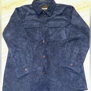RSQ Dark Blue Corduroy Shirt